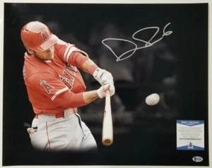 David Fletcher Signed 16x20 Photo Autograph Los Angeles Angels ~ Beckett BAS COA - Picture 1 of 2