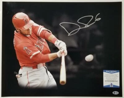 David Fletcher Signed 16x20 Photo Autograph Los Angeles Angels ~ Beckett BAS COA - Image 1 of 2