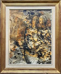 Antonio Ferri (Spanish b. 1938) Superb Large Acrylic Abstract Portrait Painting - Picture 1 of 11