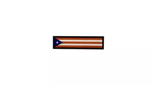 Patch printed embroidered travel souvenir biker backpack flag puerto rico - Picture 1 of 1