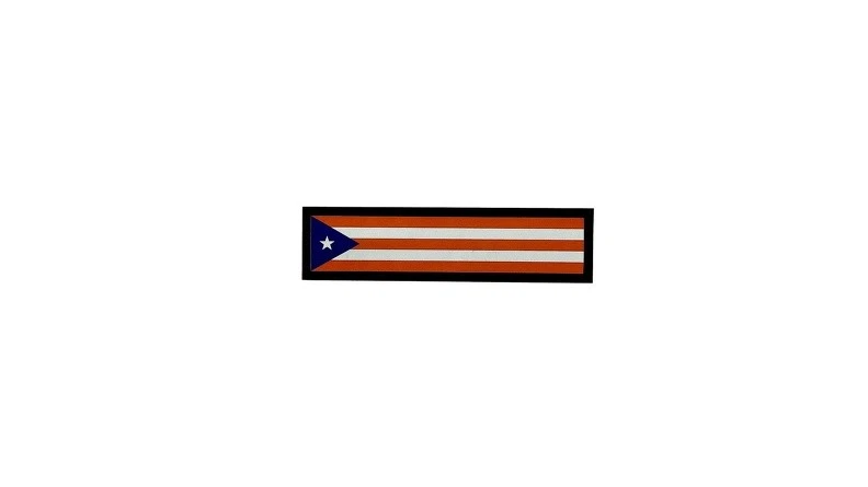 Patch printed embroidered travel souvenir biker backpack flag  puerto rico - Image 1 of 1