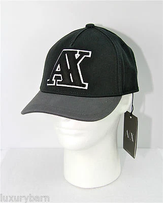 ARMANI EXCHANGE A|X CHAPÉU RASTREADOR DE BEISEBOL TAMANHO ÚNICO NOVO EM FOLHA AUTÊNTICO  - Imagem 1 de 4