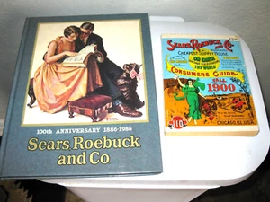 Sears, Roebuck and Co Guide Fall 1900 reprint 1970 & 100th Anniversary HB 2 bks - Picture 1 of 18