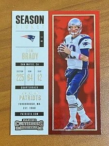 Tarjeta base de fútbol americano Panini Contenders 2017 #97 de Tom Brady - Imagen 1 de 2
