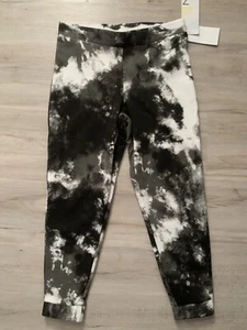 Z by Zella Girls 5-6 Black/White Tie dye Sweatpants Lounge joggers - Picture 1 of 3