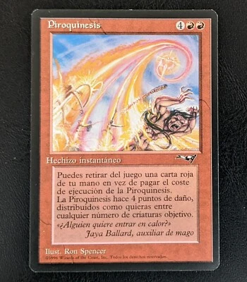 1 x SPANISH Pyrokinesis - Prophecy - MTG Magic the Gathering - Red - Image 1 of 2