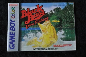 Black Bass Lure Fishing Gameboy Color Instruction Booklet Manual - Picture 1 of 1