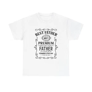 Best Father Premium Forever Number 1 Unisex Heavy Cotton Tee - Picture 1 of 37