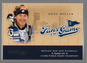2004 Donruss Studio BODE MILLER Fans of the Game Insert Boston Red Sox #218FG-3 - Foto 1 di 2