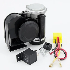 Bocina de aire eléctrica 12V para barco camión coche motocicleta trompeta doble tono súper fuerte - Imagen 1 de 6