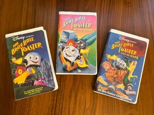 Disney THE BRAVE LITTLE TOASTER, To The Rescue, & Goes to Mars 3 VHS Lot TESTED - Picture 1 of 14