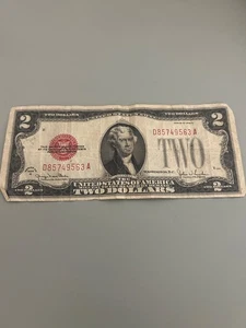 2 dollar bill 1928 dirty condition - Picture 1 of 4