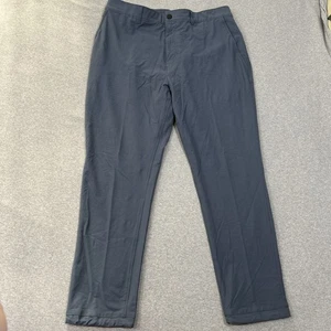 Mugsy Pantalone da Viaggio Acciaio Uomo 38x30 Blu Elasticizzato Leggero Viaggio Chino - Foto 1 di 14