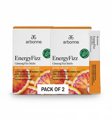 Arbonne EnergyFizz Ginseng Fizz Sticks Sabor Naranja Sangre (Pack de 2) Foto 1 de 3