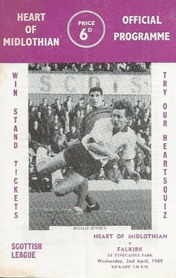 Hearts v Falkirk Scottish League First Division 2nd April 1969 - Image 1 of 4
