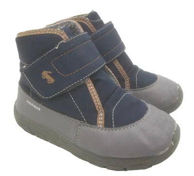 Botas See Kai Run Niños Talla 10 Azul Negro Forradas de Piel Invierno Nieve Aislante Foto 1 de 4