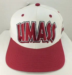 Vintage UMass University of Massachusetts Snapback Cap OSFA Hat 90s Twins NWT - Picture 1 of 6