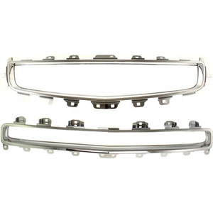 Grille Trim Set For 2008-2012 Chevrolet Malibu Center and Upper Chrome Finish - Bild 1 von 11