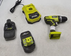 Lot of 4 Ryobi Cordless Tools - Drill/Driver, Batteries, Charger, For Repair - Picture 1 of 19