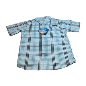 Columbia Boys Shirt Size L 14 16 Greem Omni-Shade Short Sleeve Super Tiamiami 45 - Picture 1 of 8