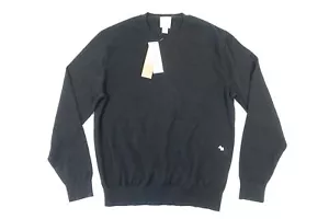 CALVIN KLEIN CK SUÉTER GRANDE NEGRO ALGODÓN SUPIMA DEFECTO HOMBRE - Imagen 1 de 9