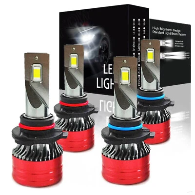 9005 9006 LED 6000K Blanco Faros Kit para Honda Prelude 92-96, CRX 90-91 Foto 1 de 4