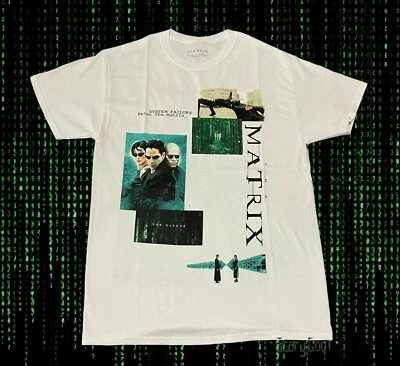 New The Matrix Movie Poster 1999 White Mens Vintage T-Shirt  - Image 1 of 2