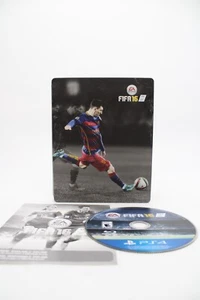 PS4 FIFA 16 Steelbook Edition Tested Resurfaced Very Good Complete CIB See Pics - Picture 1 of 7