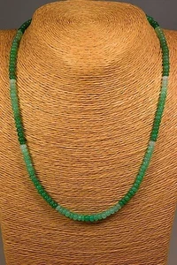Chrysopras Kette Collier 75,30ct. Classic Edelstein Heilstein Schmuck Halskette - Bild 1 von 2