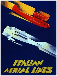 7764.Decoration Poster.Home Room wall interior design.Italian Aerial.Aviation - Foto 1 di 1