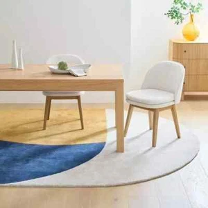 Hand Tufted Oval Rug Tufted Oval for Living Room Handmade 100% Nz wool carpet - Picture 1 of 5