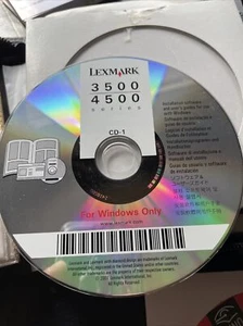 Lexmark 3500 4500 Series CD 1 Installation software For Windows - Picture 1 of 2