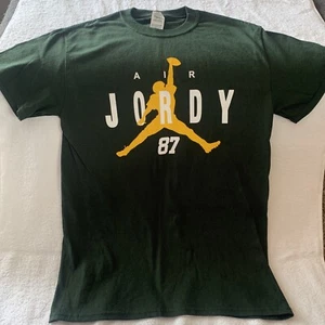 Green Bay Packers Jordy Nelson T-Shirt Child Small Air 87 Cotton NFL Gildan Nice - Picture 1 of 3