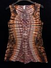 NEW Orange Tiger Tie Dye Tank Dress M Medium