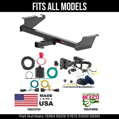 Enganche de remolque para Chrysler Town & Country 11-16 + cableado de 7 pines apto para todos los modelos Curt Foto 1 de 4