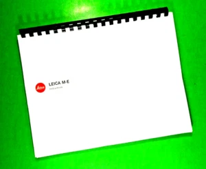 Owners Manual for Leica 8.5X11" M-E Camera 87 Pages W/Clear Covers! - Picture 1 of 1