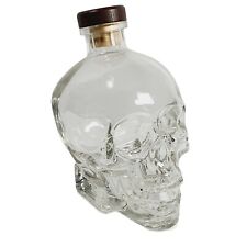 Crystal Head Skull Bottle Glass Skeleton Head Empty 750 ml Halloween Prop Clear