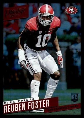 2017 Prestige Rookies Xtra Points Red Reuben Foster #230 - Image 1 of 2