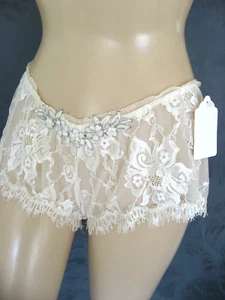Claire Pettibone Lencería de Lujo Encaje Niño Corto S Tap Pantalón Emilia Nuevo y Alta Costura - Imagen 1 de 14