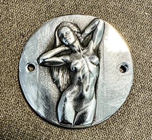 Cubierta de puntos de aluminio pinup de 2 agujeros Hotty Naughty para cabeza de pala Harley Evolution - Imagen 1 de 7