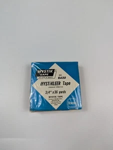 Vintage Mystik Mystikleer Tape 6343 Borden Inc. 3/4" x 36 Yards NOS Sealed - Picture 1 of 5