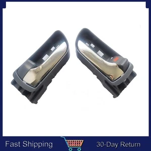Fit Toyota Sienna Inside Chrome Gray Front Rear Left Right Door Handle 2004-2010 - Picture 1 of 10