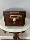Antique Library Bureau Solemakers-Mahogany Single Drawer 