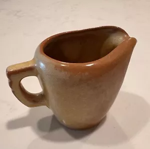 1960s Frankoma small Creamer Pitcher Mayan Aztec Desert Gold ~ 3 1/4” ~ MCM 5DA - Picture 1 of 6