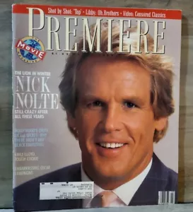 Premiere Movie Magazine March 1989 Nick Nolte Vintage Ads Tap Gregory Hines - Picture 1 of 4