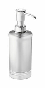 InterDesign Chrome Silver Stainless Steel Soap Dispenser