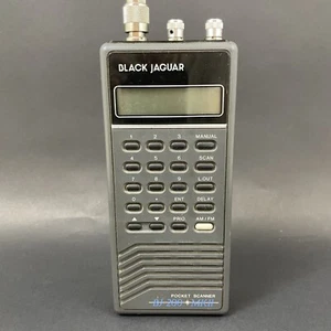 Palcom Black Jaguar MK2 VHF UHF Programmable Scanner Rare VTG Tested - Photo 1/9