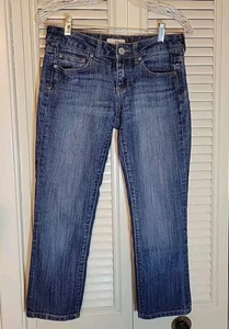 SO Jeans Junior Size 5 Blue Denim Capri Low Rise Retro Outdoors Womens - Picture 1 of 12