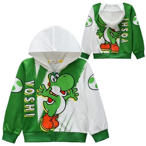 super mario brothers yoshi Hoodies Sweatshirts Long Jacket kids coat kids 2024 - Picture 1 of 6