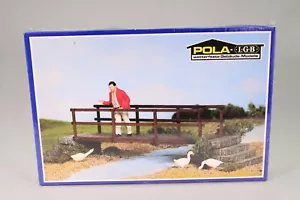 ZS120 POLA LGB train G 967 Maquette Pont bois Footbridge Fubgangersteg 32 x 6,5 - Picture 1 of 4